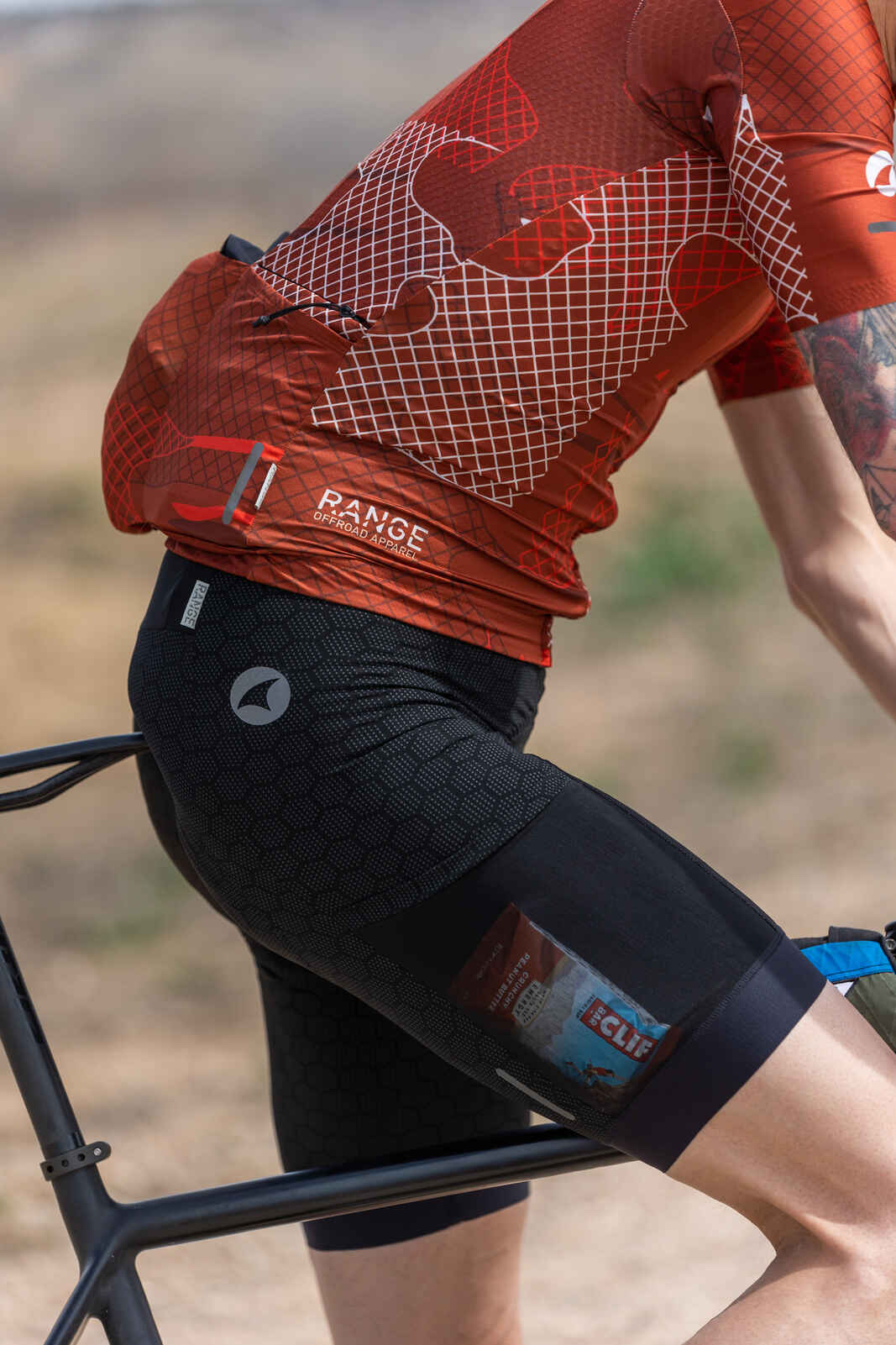 Red Cargo Cycling Jersey for Men - Side View