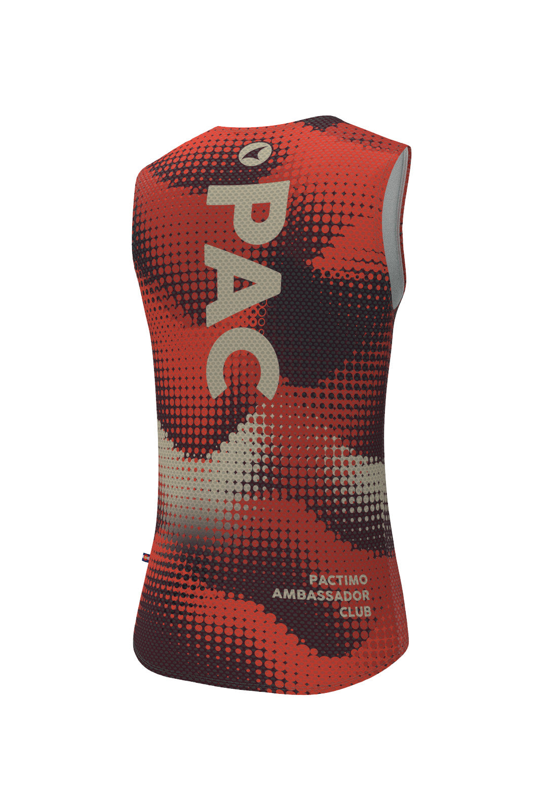 Men's PAC Zero-Weight Sleeveless Cycling Base Layer - Desert Paintbrush Back View