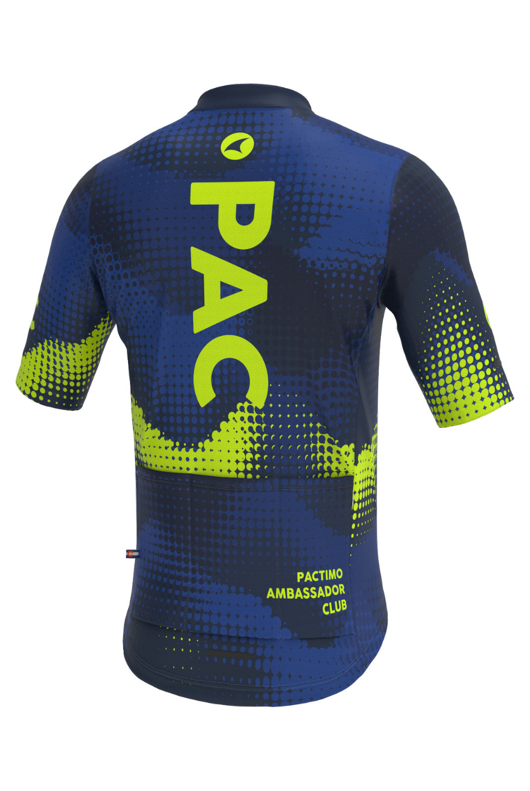 Men's PAC Ascent Cycling Jersey - Azure Back View