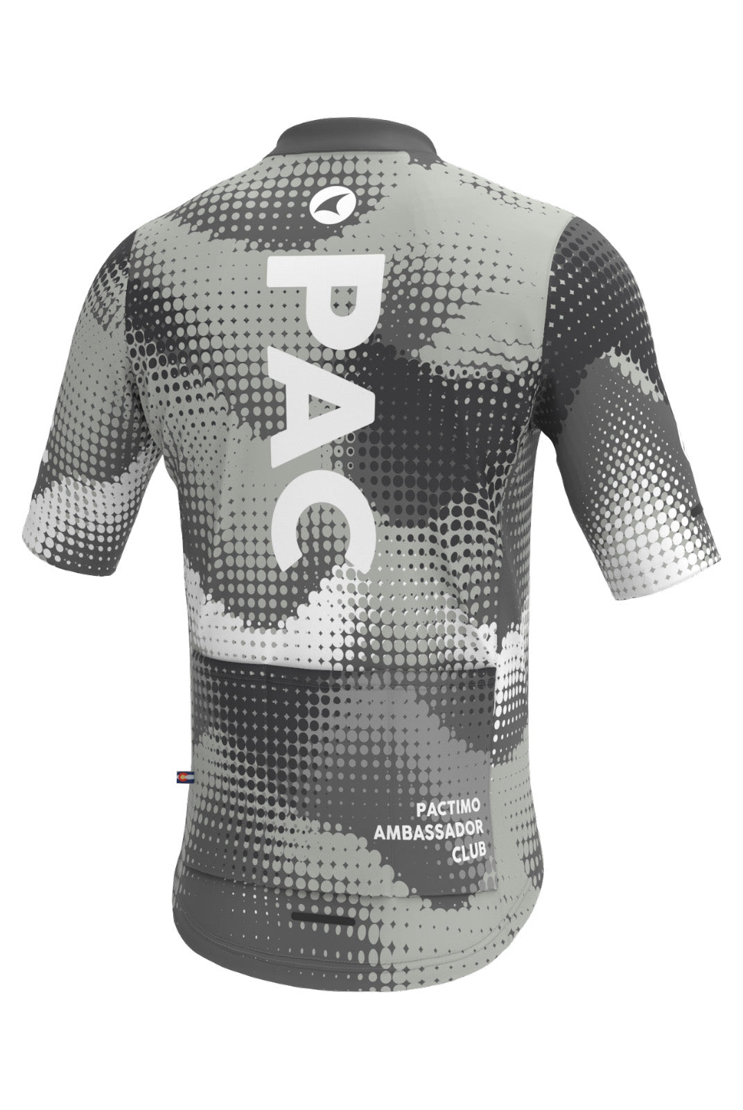 Men's PAC Ascent Cycling Jersey - Granite Back View