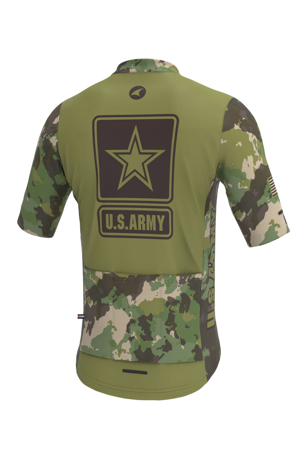 Men's US Army Cycling Jersey - Ascent Back View