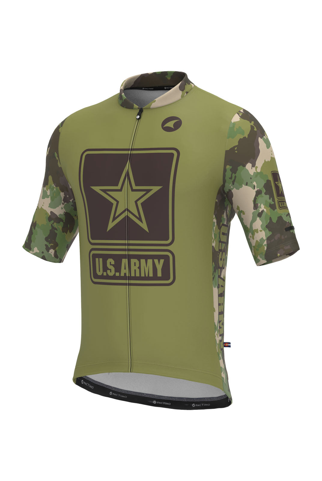 Men's US Army Cycling Jersey - Ascent Front View