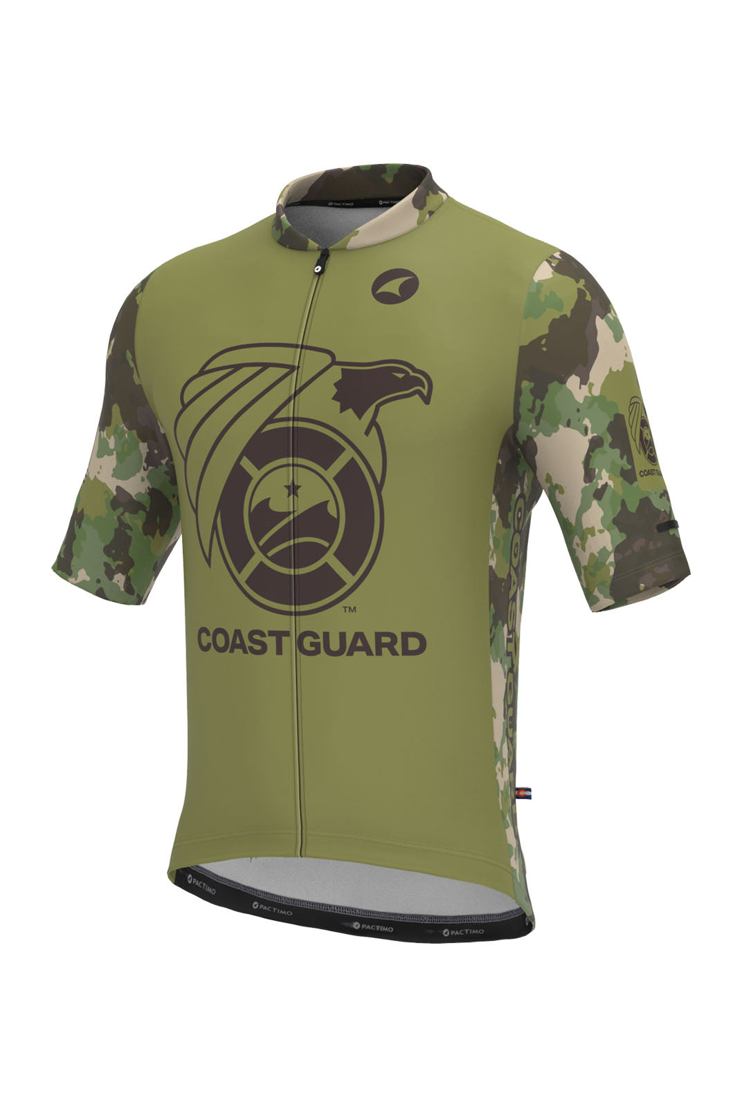 Men's US Coast Guard Cycling Jersey - Ascent Front View