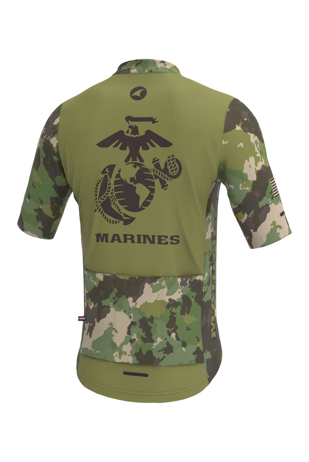 Men's US Marine Corps Cycling Jersey - Ascent Back View