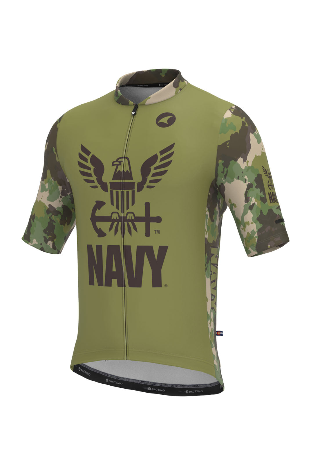 Men's US Navy Cycling Jersey - Ascent Front View