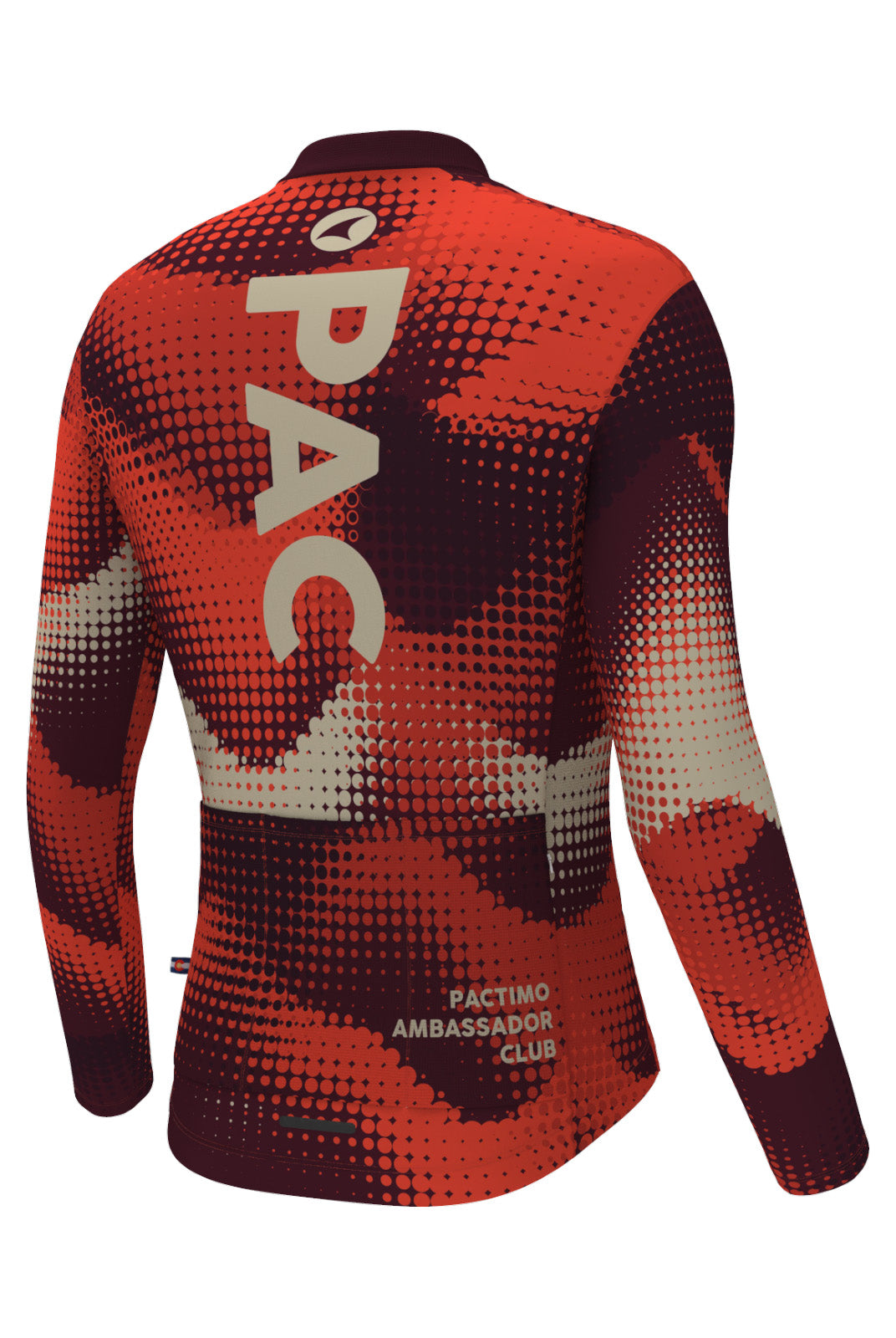 Men's PAC Long Sleeve Cycling Jersey - Desert Paintbrush Back View