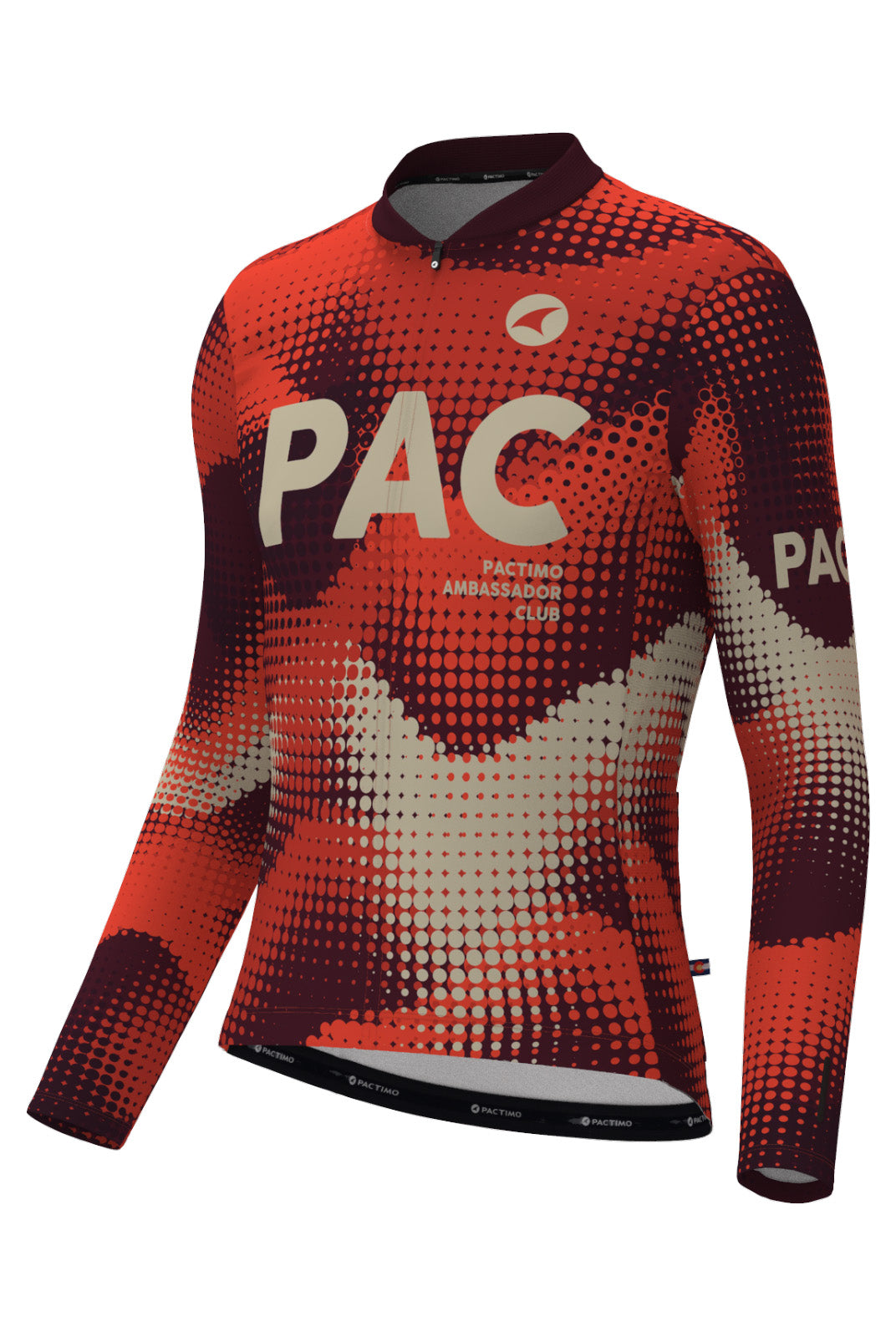 Men's PAC Long Sleeve Cycling Jersey - Desert Paintbrush Front View