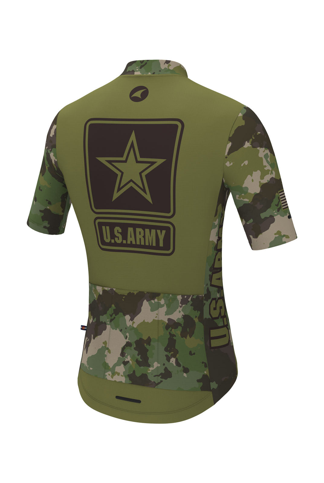 Men's US Army Cycling Jersey - Ascent Aero Back View