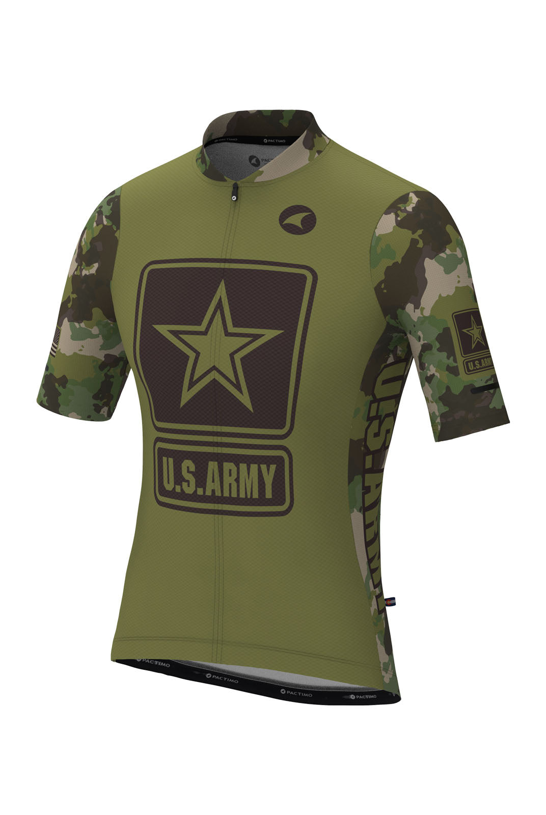 Men's US Army Cycling Jersey - Ascent Aero Front View