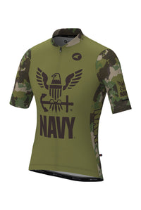 Men's US Navy Cycling Jersey - Ascent Aero Front View