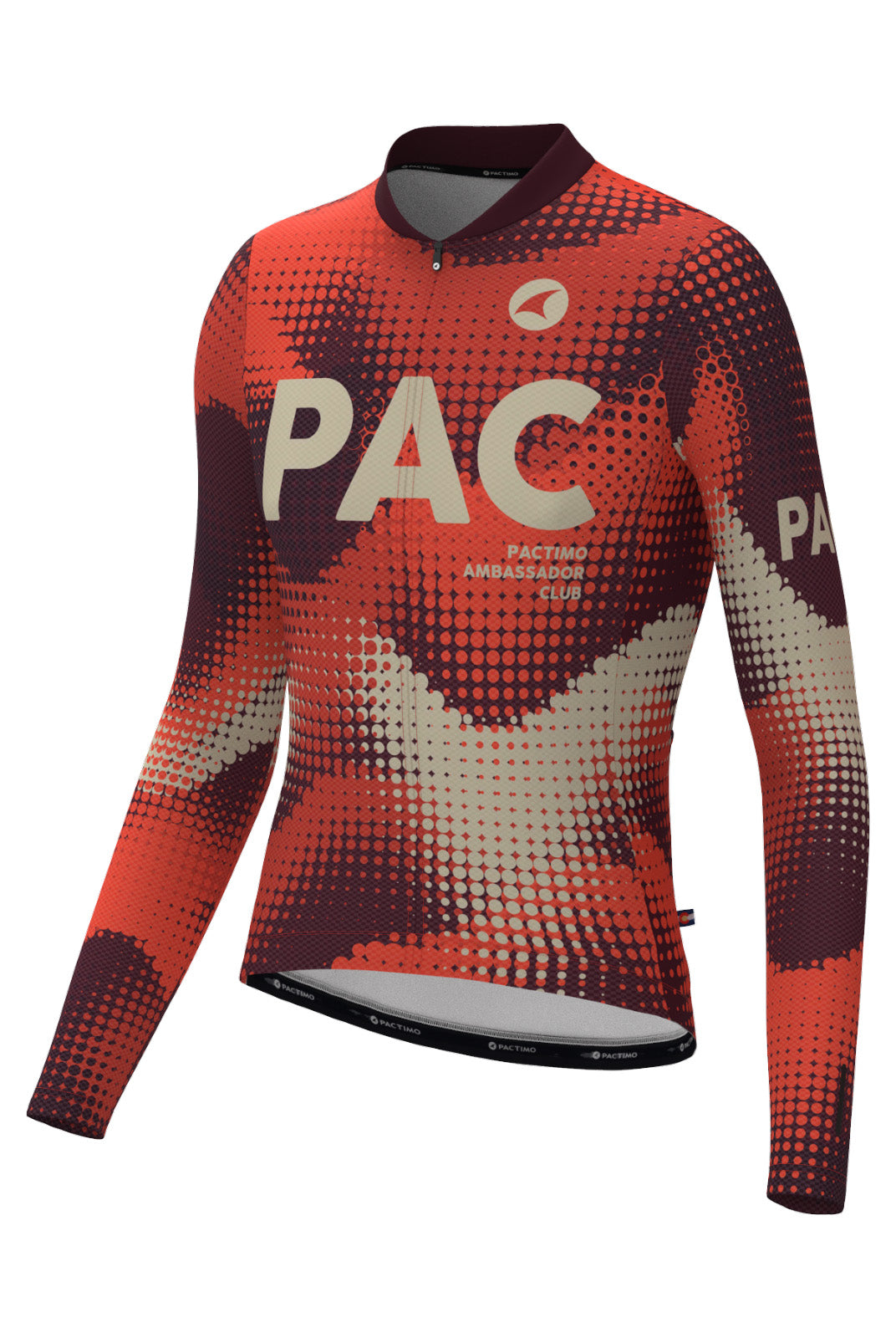 Men's PAC Aero Long Sleeve Cycling Jersey - Desert Paintbrush Front View