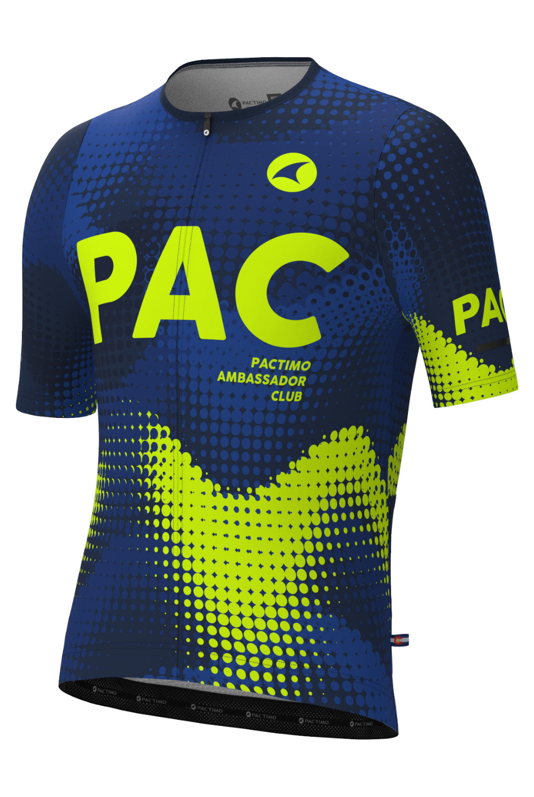 Men's Summit Cycling Jersey - Azure Front View