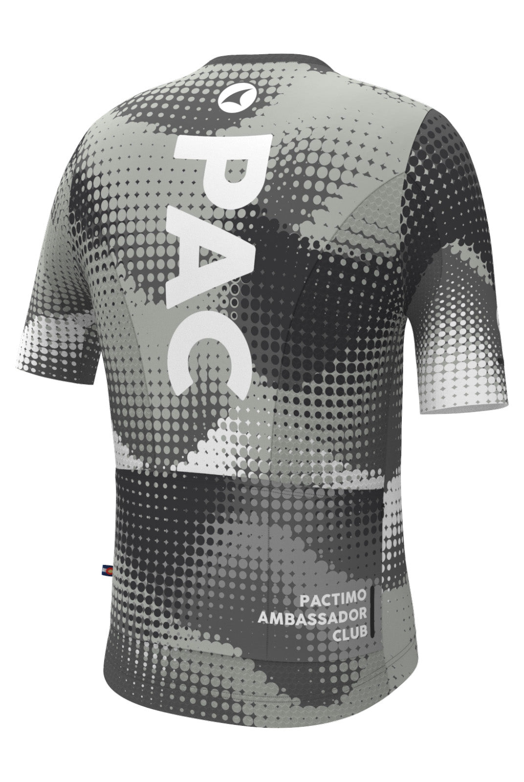 Men's PAC Summit Aero Cycling Jersey - Granite Back View