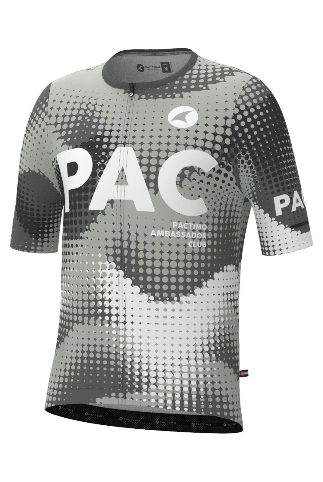 Men's PAC Summit Aero Cycling Jersey - Granite Front View