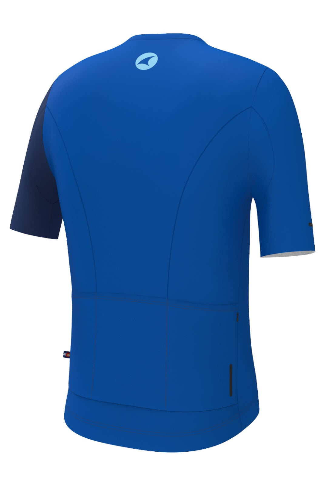 Men's Blue Summit Aero Cycling Jersey - Back View