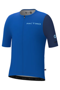 Men's Blue Summit Aero Cycling Jersey - Front View