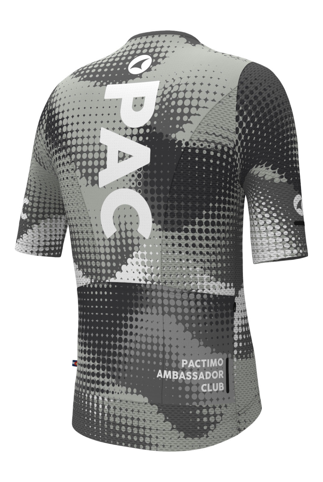 Men's Aero Mesh Cycling Jersey - Granite Back View