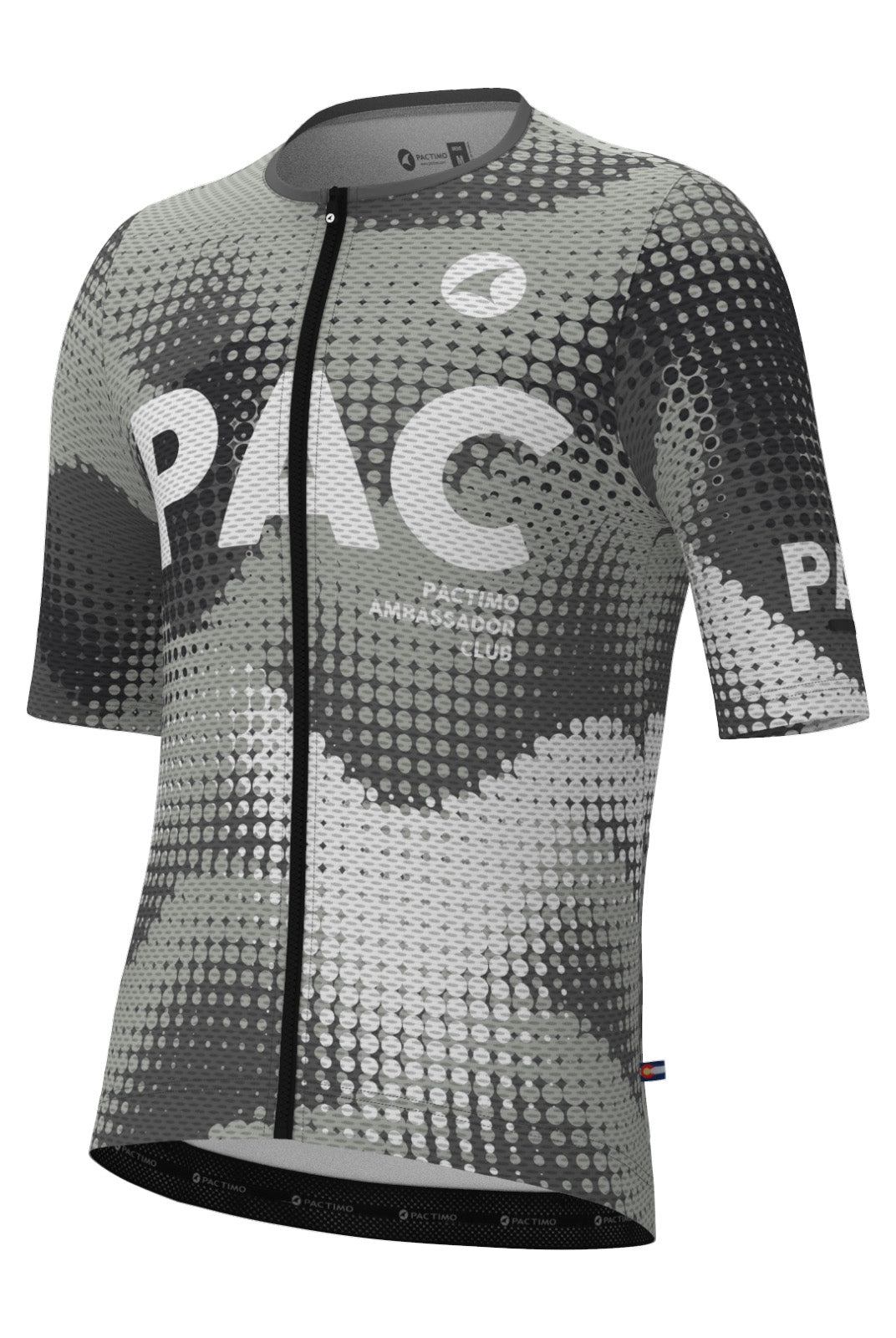 Men's Aero Mesh Cycling Jersey - Granite Front View