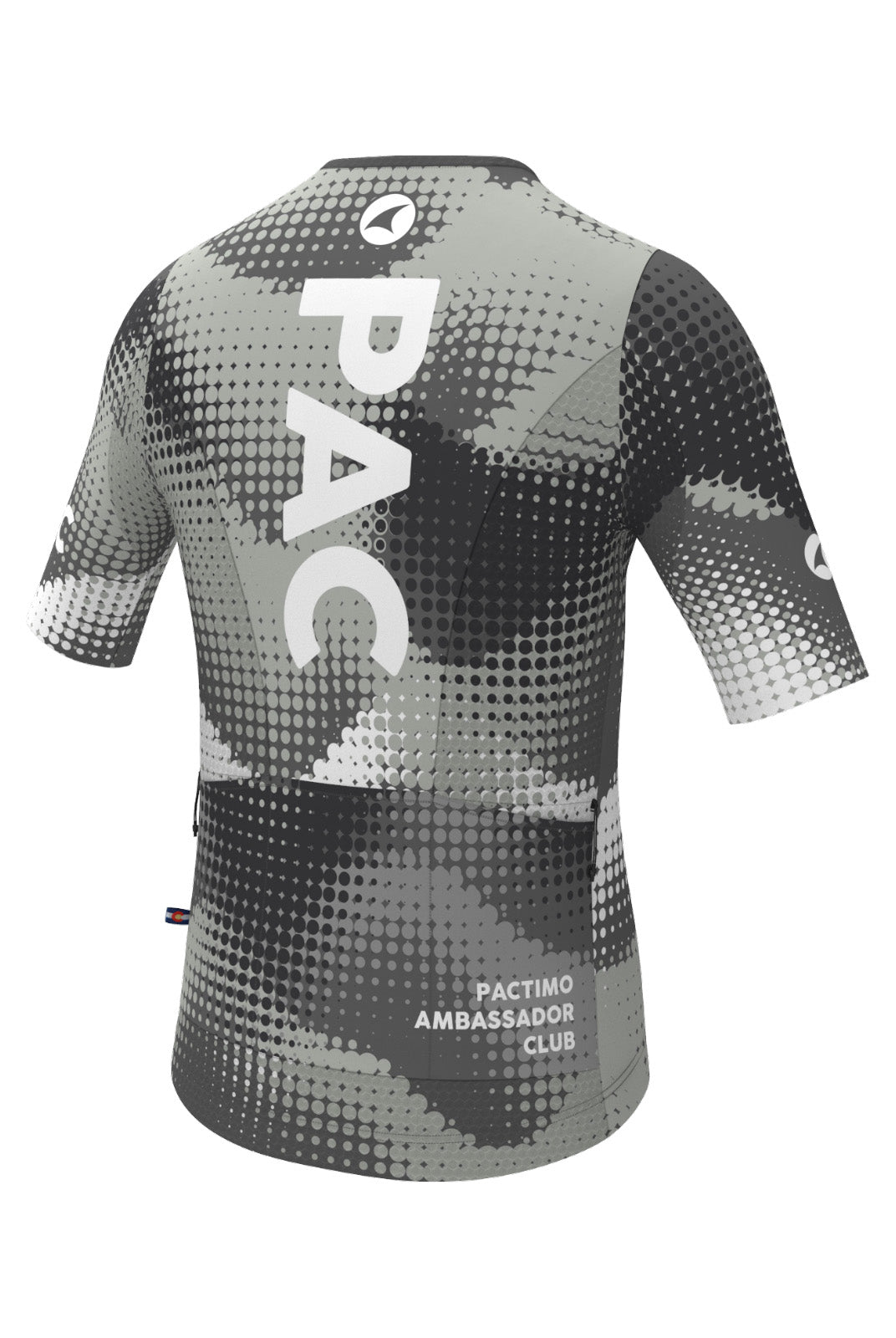 Men's PAC Aero Cargo Cycling Jersey - Granite Back View