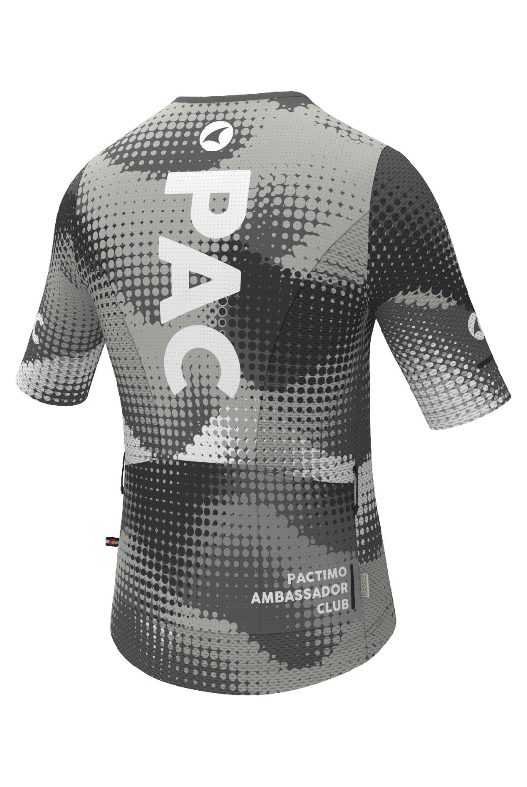 Men's PAC Aero Mesh Cargo Cycling Jersey - Granite Back View