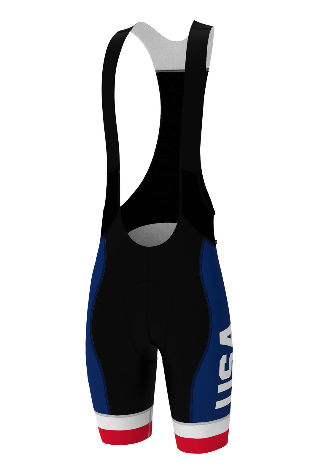 Men's Navy Blue USA Cycling Bibs - Front View