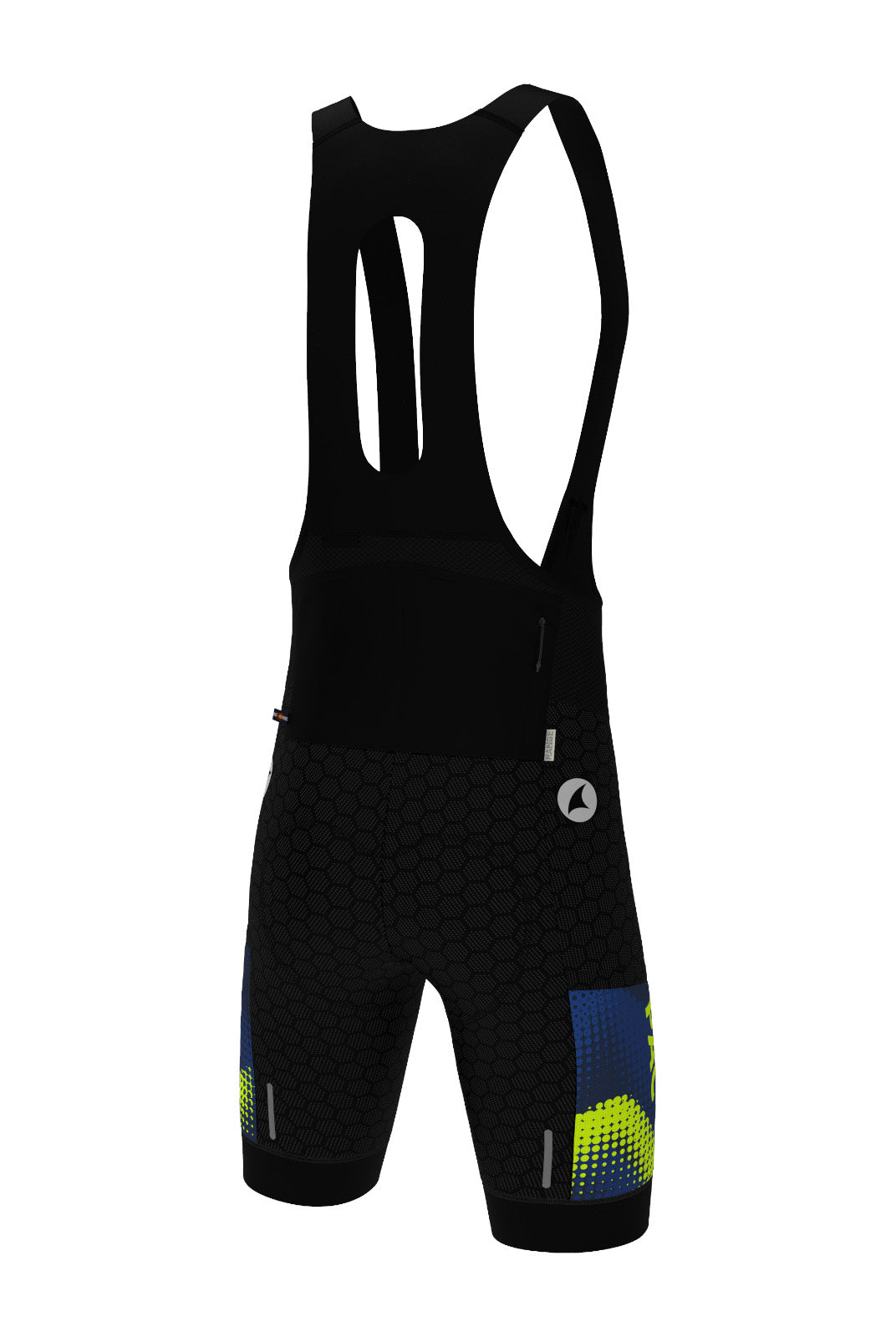 Men's PAC Cargo Cycling Bibs - Azure Back View