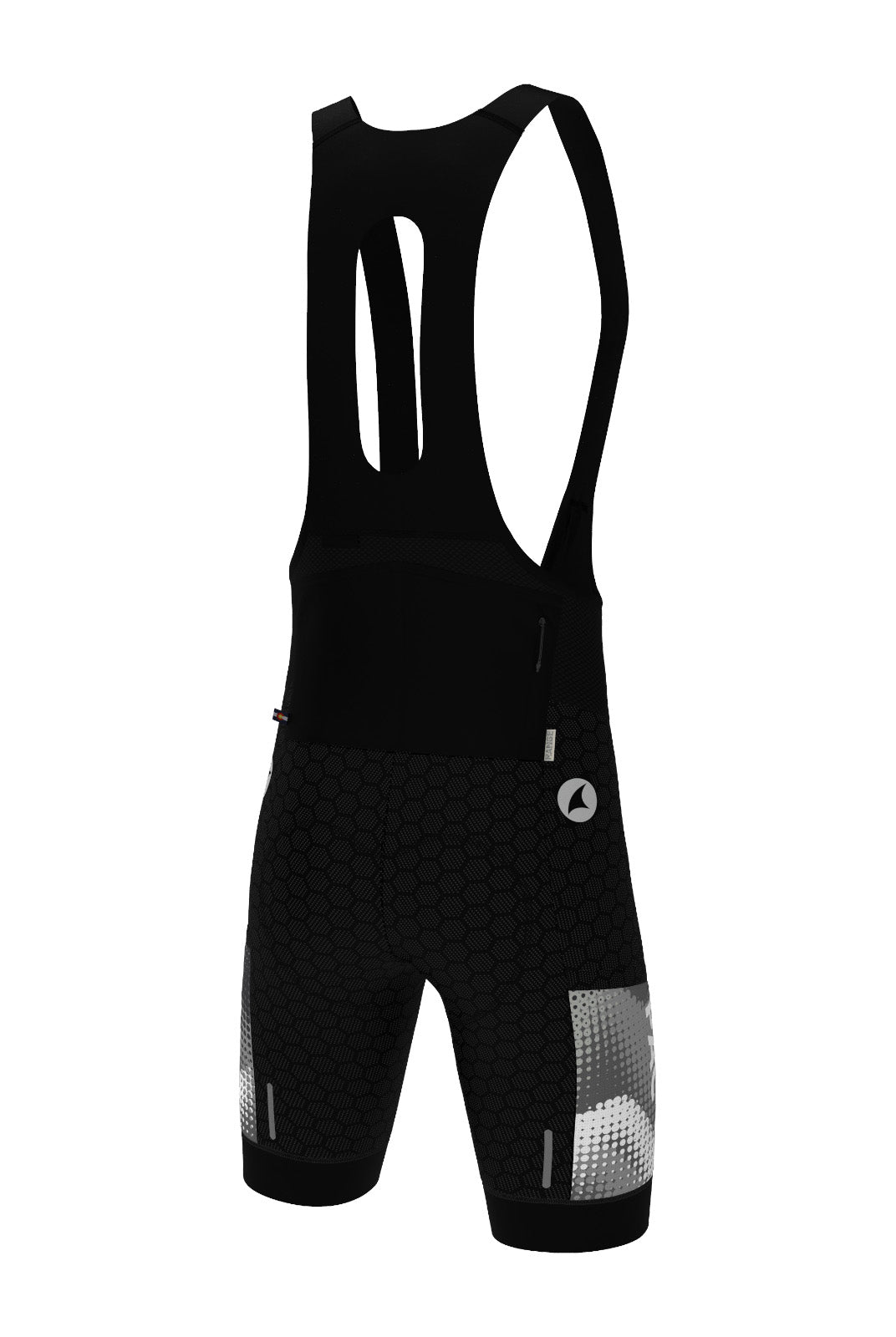 Men's PAC Cargo Cycling Bibs - Granite Front View