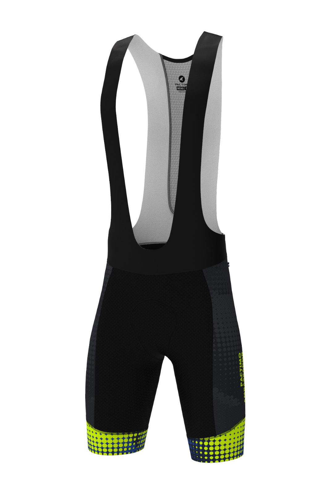 Men's PAC Cycling Bibs - Azure Front View