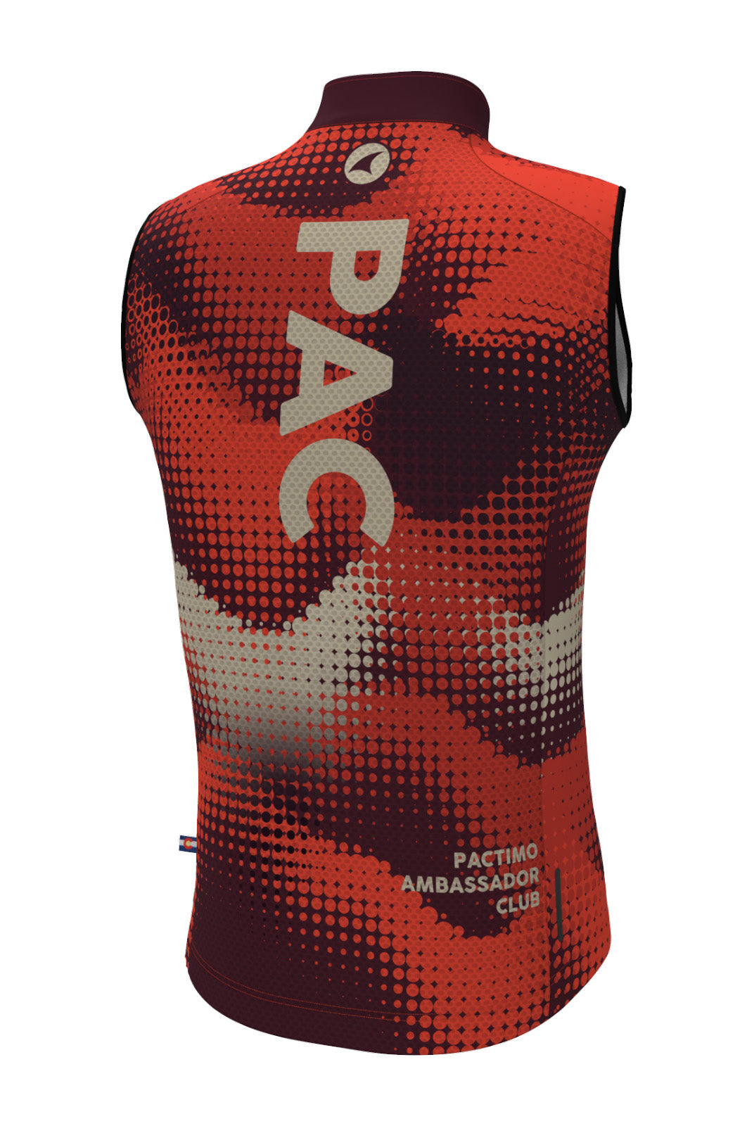 Men's PAC Cycling Wind Vest - Desert Paintbrush Back View