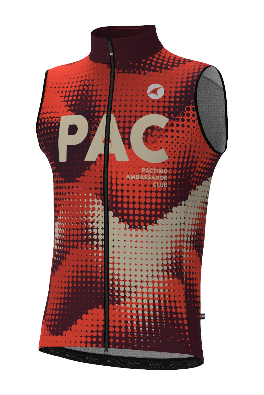 Men's PAC Cycling Wind Vest - Desert Paintbrush Front View