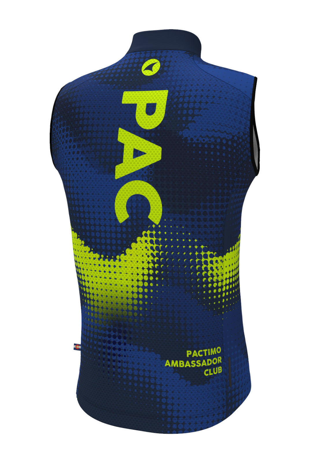 Men's PAC Cycling Wind Vest -Azure Back View