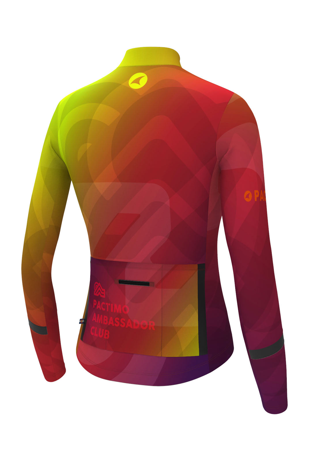 Women's PAC Alpine Thermal Cycling Jersey - Warm Fade Back View