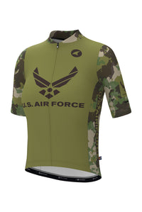 Women's US Air Force Cycling Jersey - Ascent Aero Front View