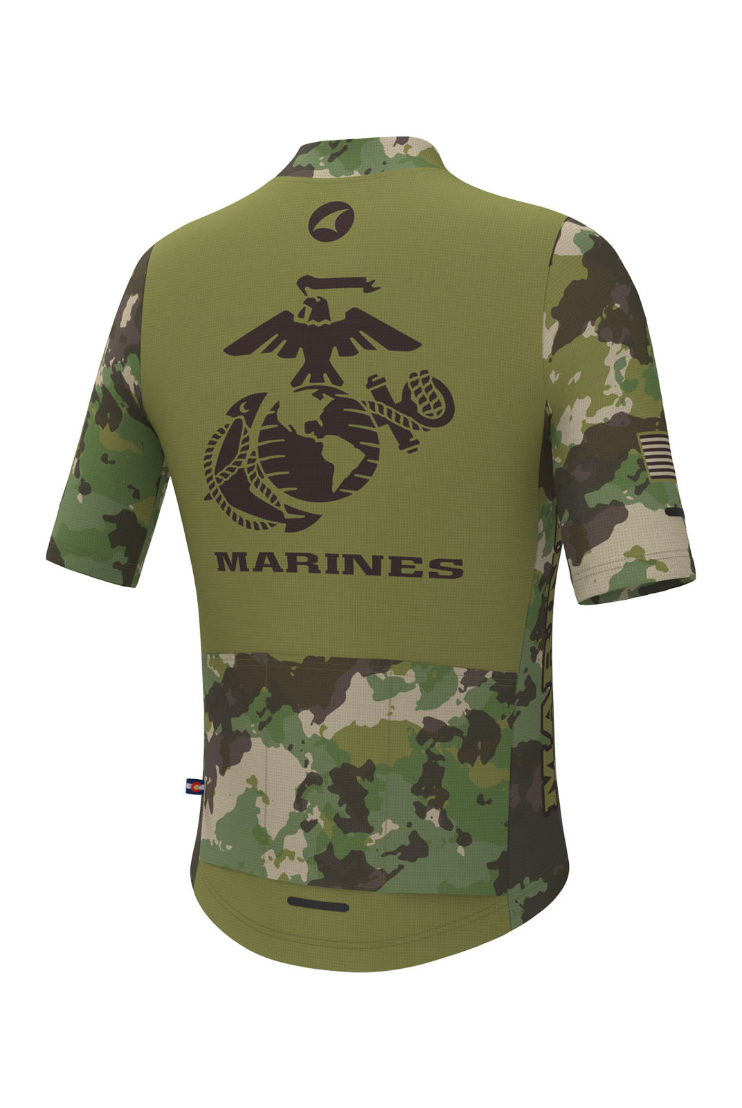 Women's US Marine Corps Cycling Jersey - Ascent Aero Back View