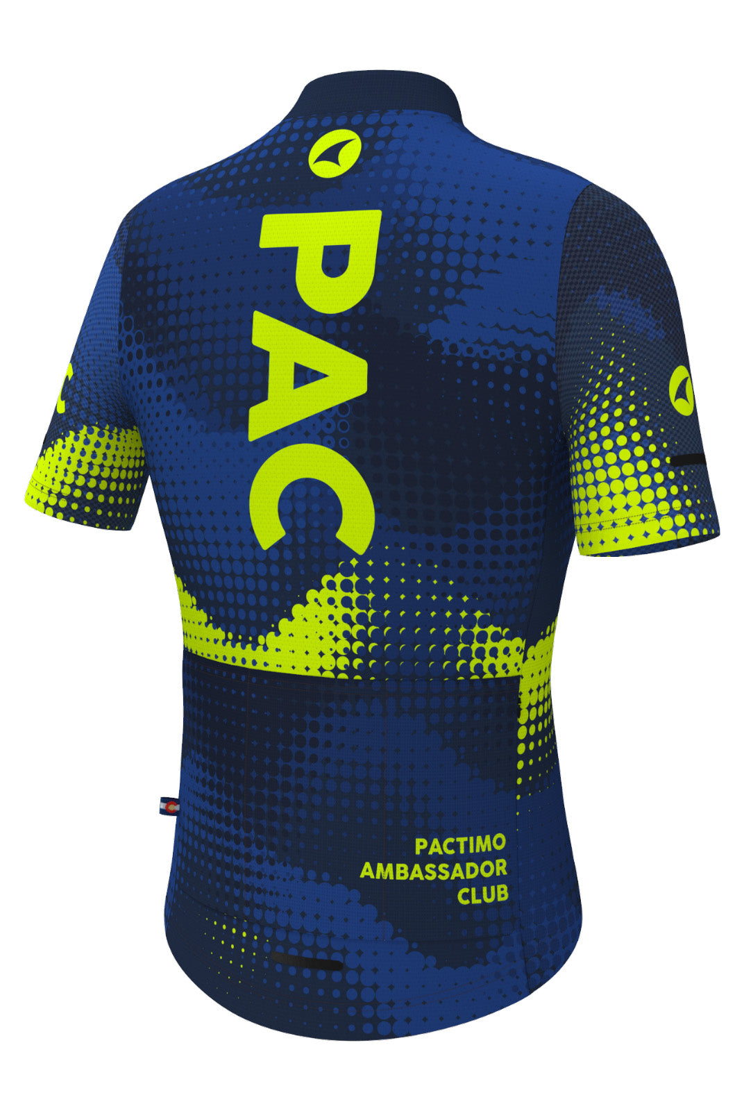 Women's PAC Ascent Cycling Jersey - Azure Back View