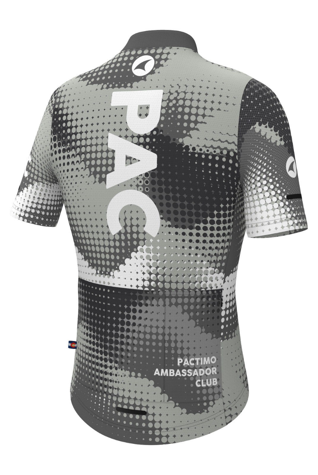 Women's PAC Ascent Cycling Jersey - Granite Back View