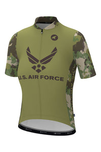 Women's US Air Force Cycling Jersey - Ascent Front View