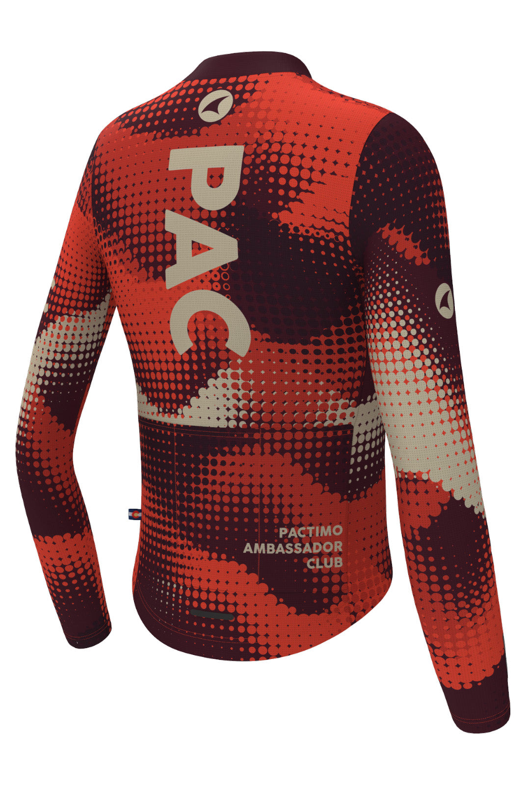 Women's PAC Aero Long Sleeve Cycling Jersey - Desert Paintbrush Back View