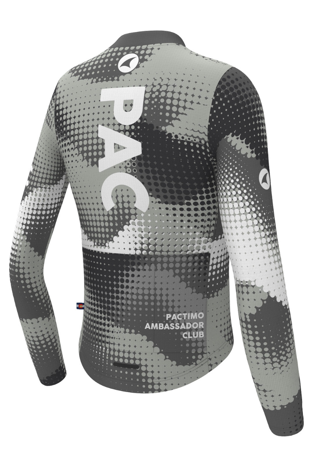 Women's PAC Aero Long Sleeve Cycling Jersey - Granite Back View