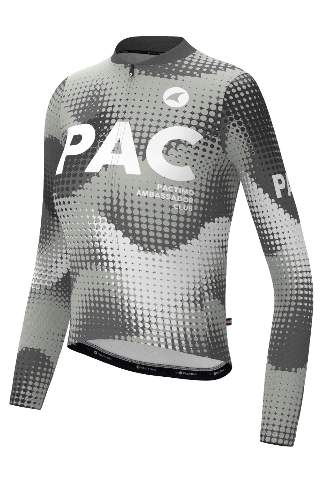 Women's PAC Aero Long Sleeve Cycling Jersey - Granite Front View