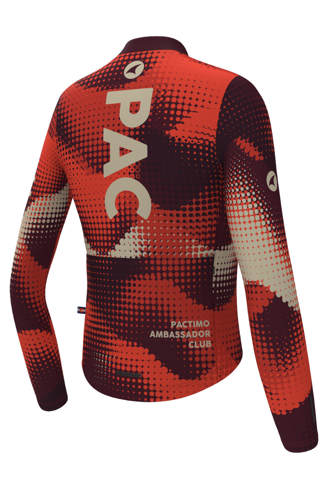 Women's PAC Long Sleeve Cycling Jersey - Desert Paintbrush Back View