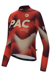 Women's PAC Long Sleeve Cycling Jersey - Desert Paintbrush Front View