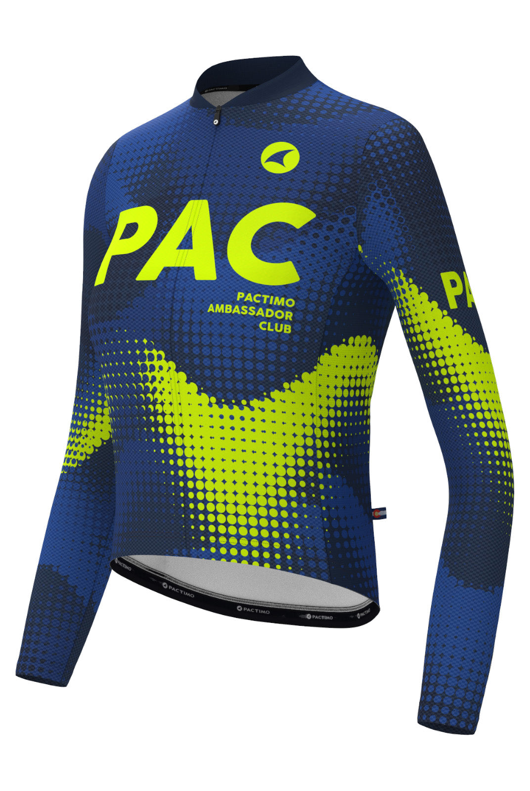 Women's PAC Long Sleeve Cycling Jersey - Azure Front View