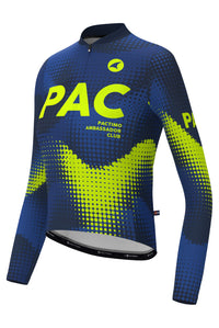 Women's PAC Long Sleeve Cycling Jersey - Azure Front View