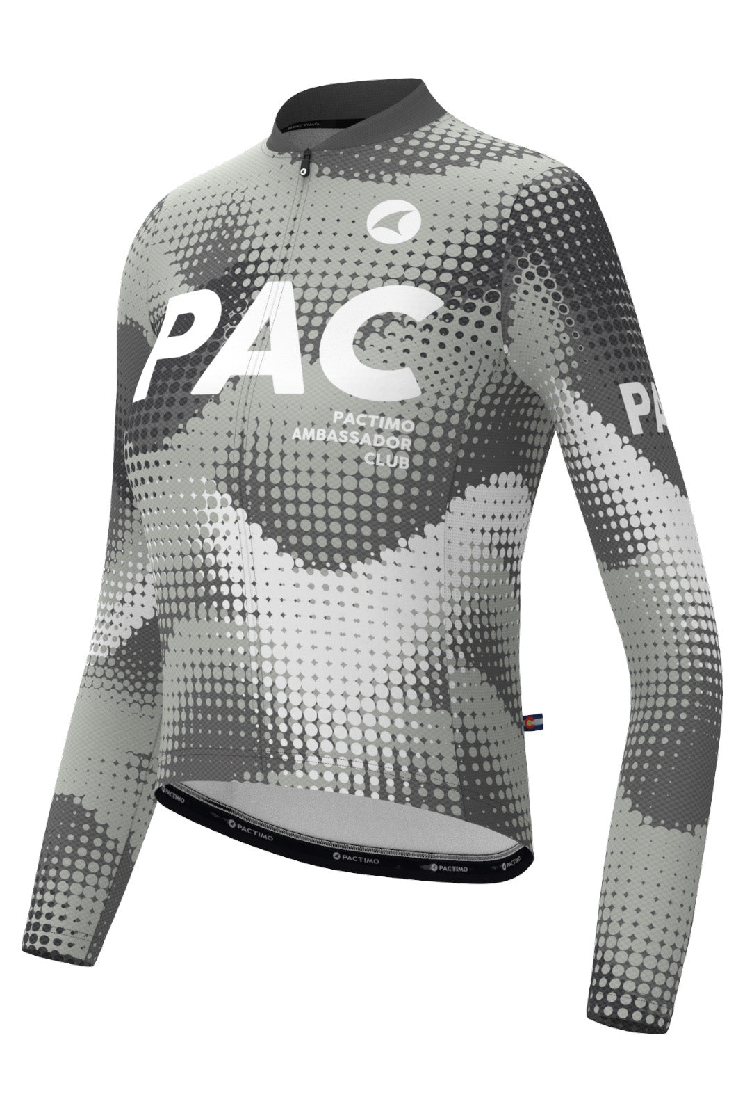 Women's PAC Long Sleeve Cycling Jersey - Granite Front View