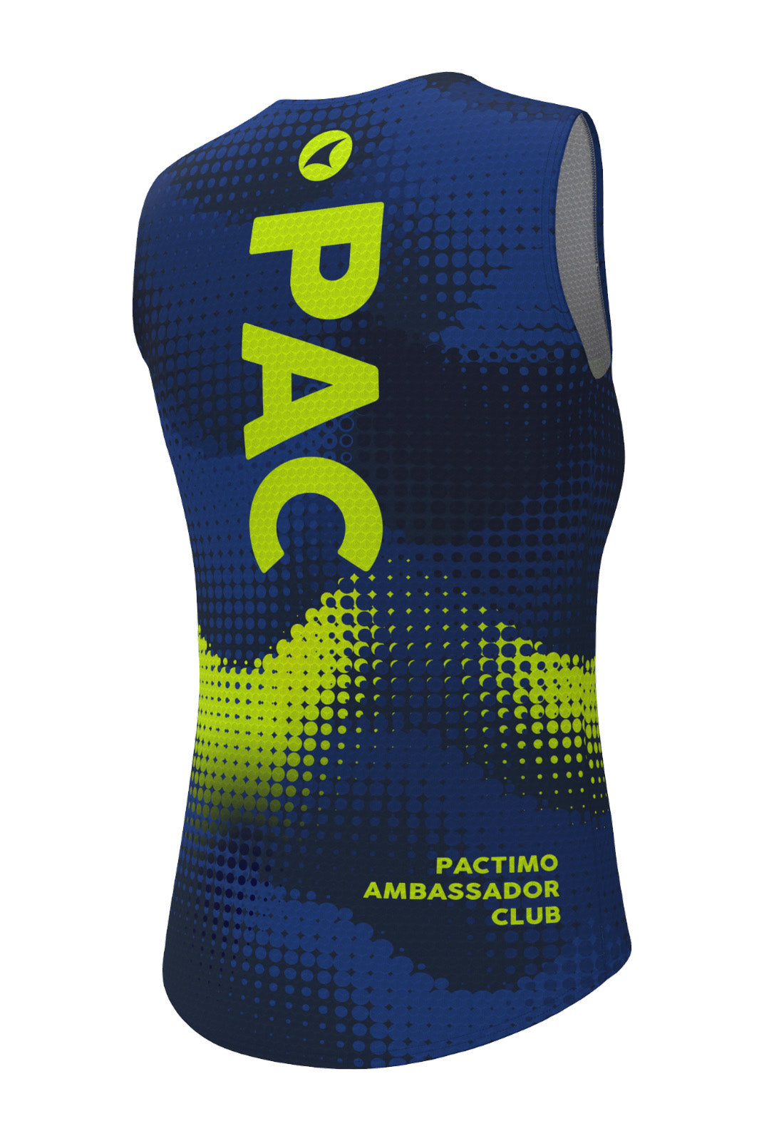 Women's PAC Sleeveless Cycling Base Layer - Azure Back View