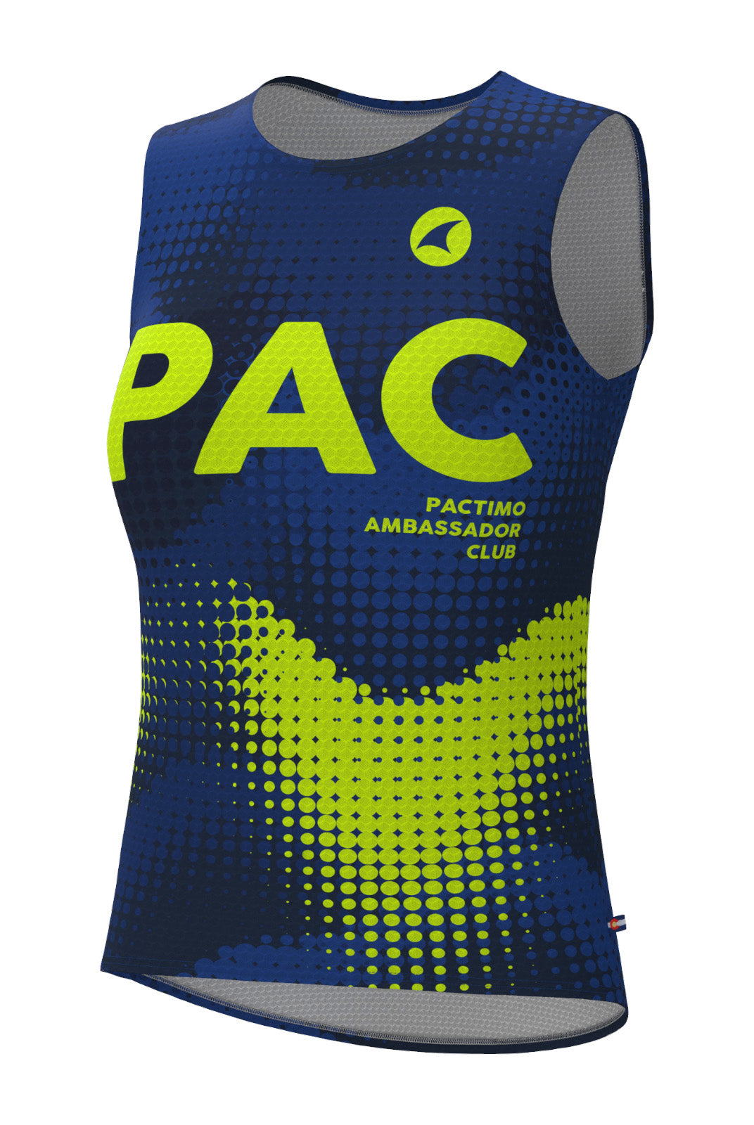 Women's PAC Sleeveless Cycling Base Layer - Azure Front View