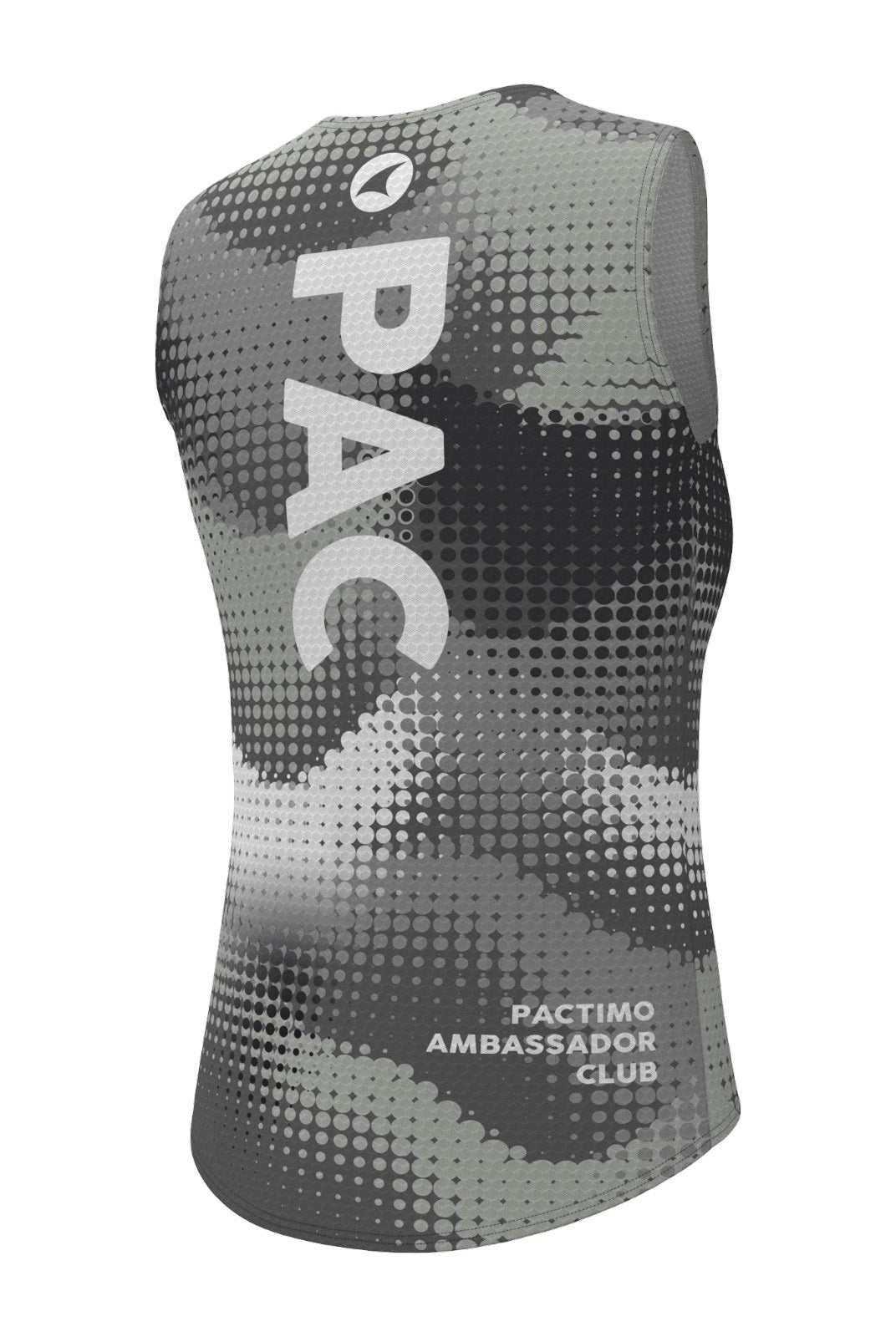 Women's PAC Sleeveless Cycling Base Layer - Granite Back View