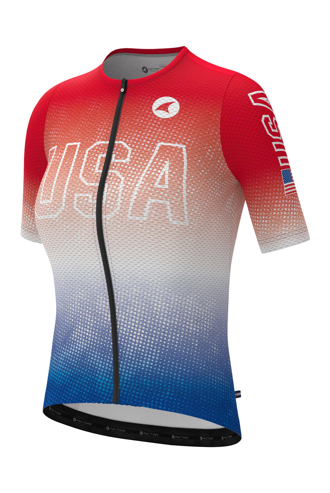 Women's USA Mesh Cycling Jersey - Rocket Pop Design Front View