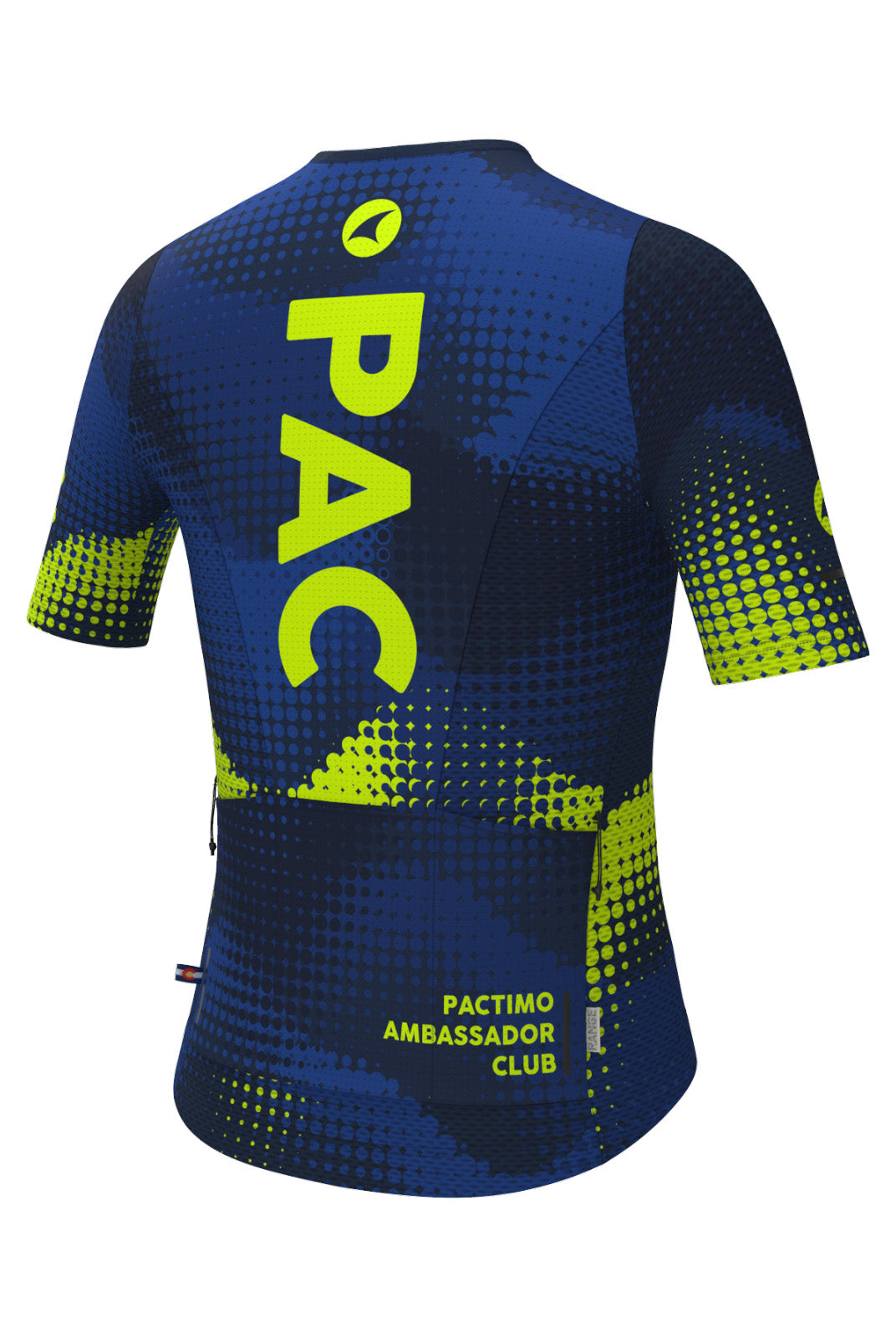 Women's PAC Mesh Cargo Cycling Jersey - Azure Back View